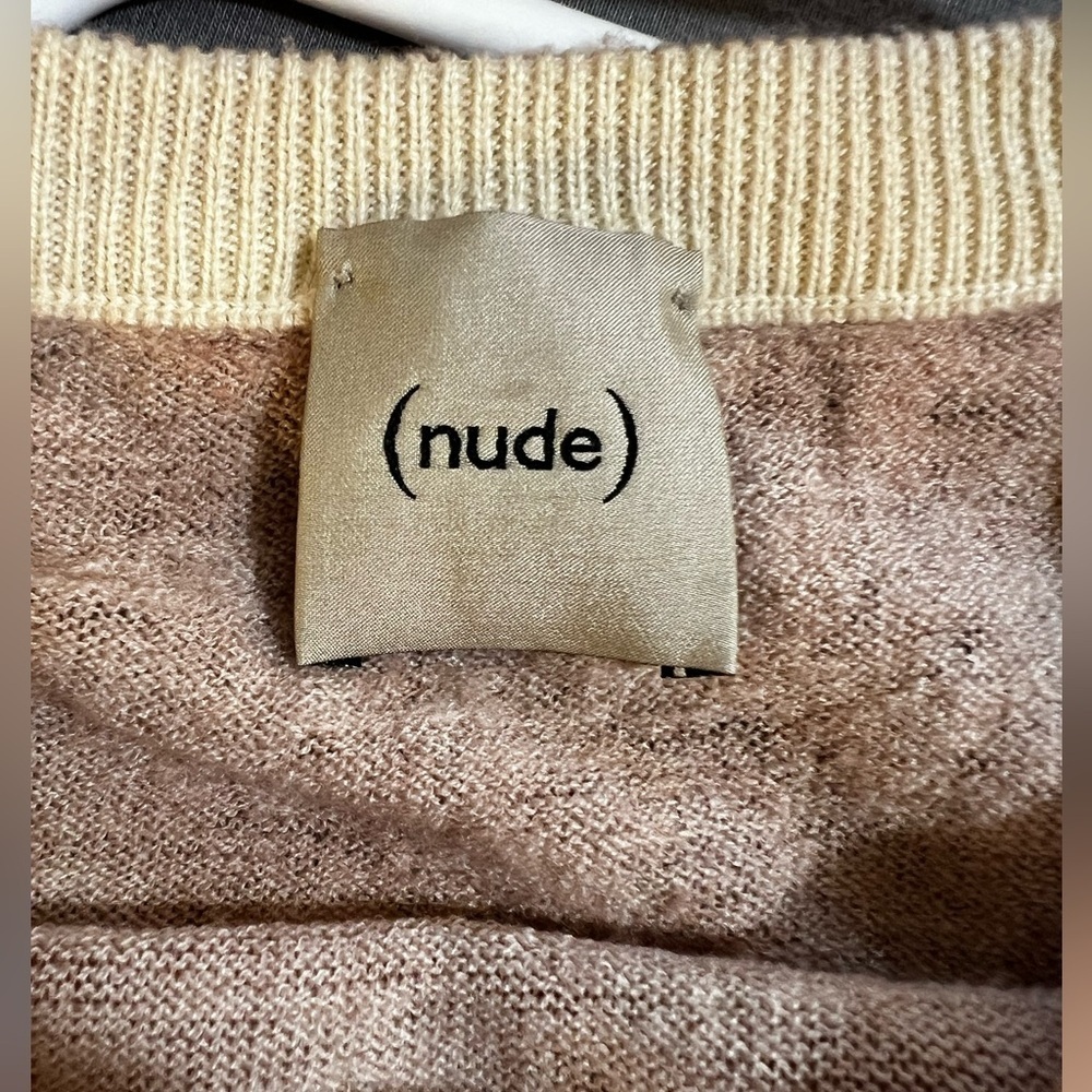 (Nude) Knitwear Hand dyed Cashmere
Silk Wool Sweater Tunic size 38 rare! - Picture 8 of 9